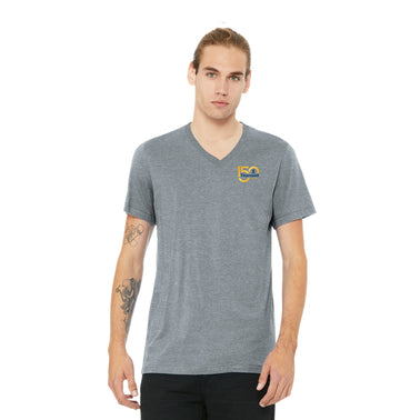 BELLA+CANVAS® Unisex Heather CVC V-Neck Tee